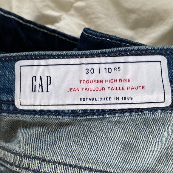 High rise pleated wide leg jeans - Picture 5 of 7